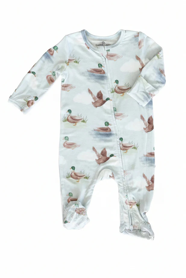 Little Duckling Zipper Footie | Caden Lane