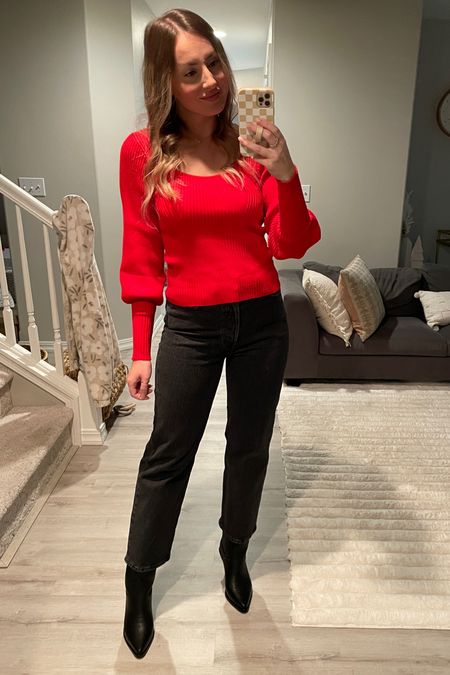 Holiday outfit inspo 
Red sweater - fits tts, wearing S
Vici haul 


#LTKHolidaySale #LTKstyletip