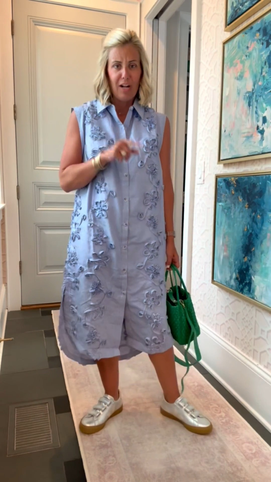 Let’s talk about how adorable this dress is y’all! The details of this dress are stunning! Pop the collar on this classic look and off we go! I’m in xs dress and 8 sneaker tts. 

*Use my code CATHERINE20 for 20% off Orders of $100+ at Anthropologie 
*Dates: Thursday 6/25 – Sunday 6/28



#LTKdayinmylife #LTKootd #LTKmomlife