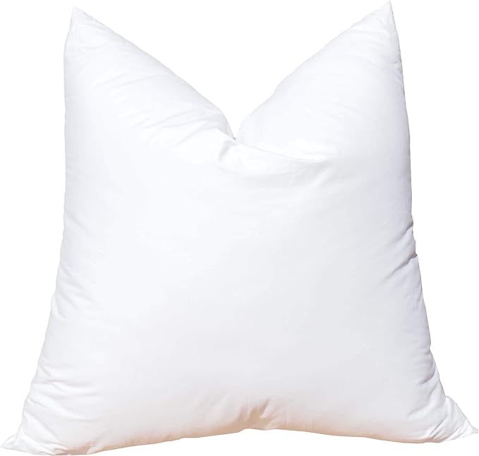 Pillowflex Synthetic Down Pillow Insert - 21x21 Down Alternative Pillow, Insert for Bed Pillow Sh... | Amazon (US)
