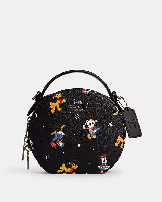 Disney X Coach Canteen Crossbody With Holiday Print | Coach Outlet US
