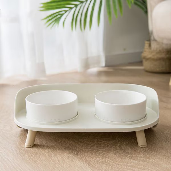 HANAMYA Dog & Cat Bowl, White | Chewy