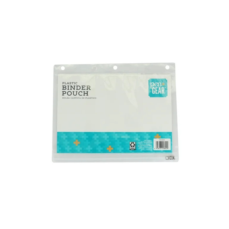 Pen + Gear Plastic Binder Pouch, Clear Model, 8 x 10 inch | Walmart (US)