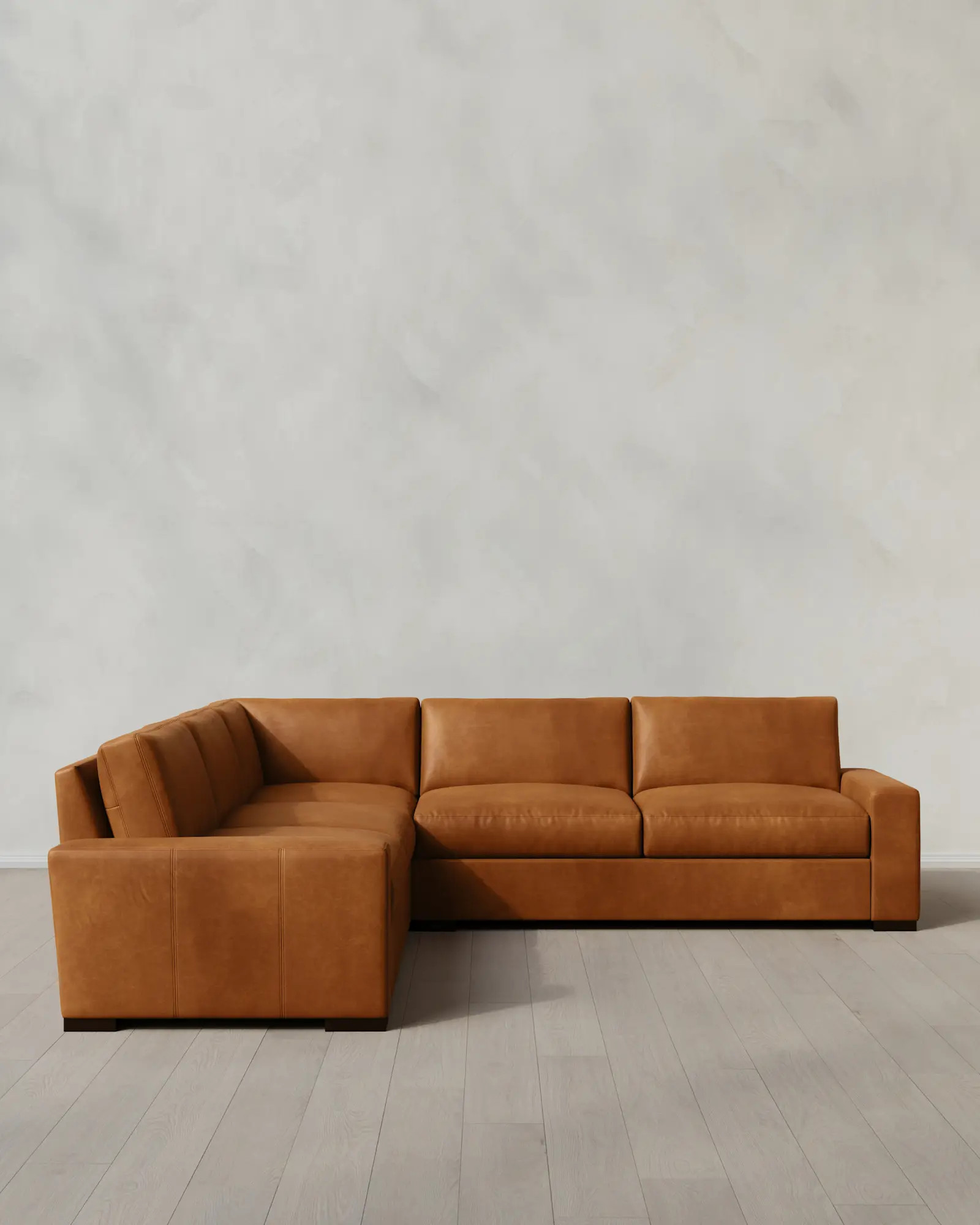 Stillman L Sectional in Leather | Quince
