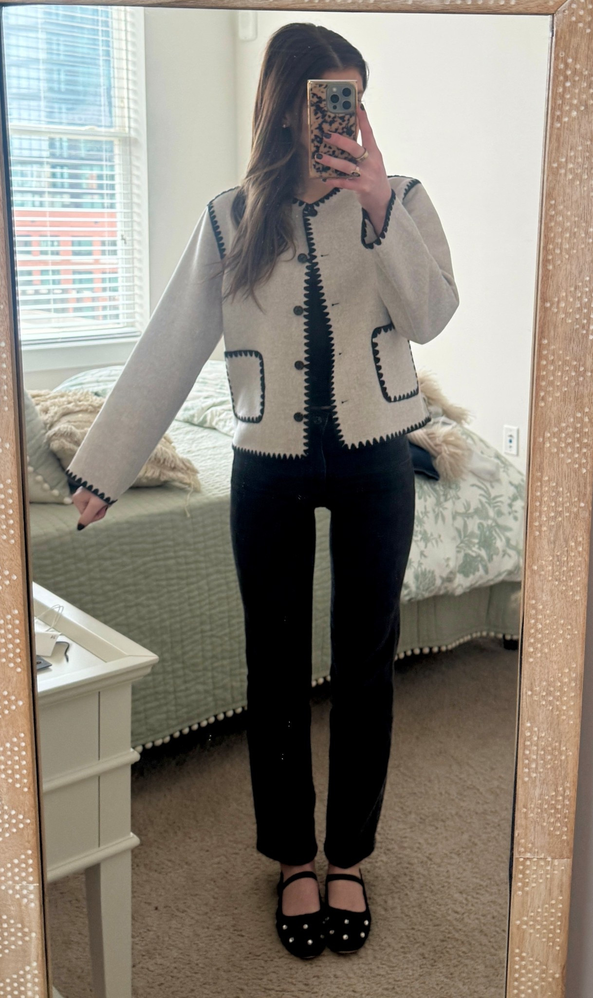 a preppy moment in this adorable wool jacket with stitch detailing 

#LTKootd #LTKSaleAlert #LTKWorkwear