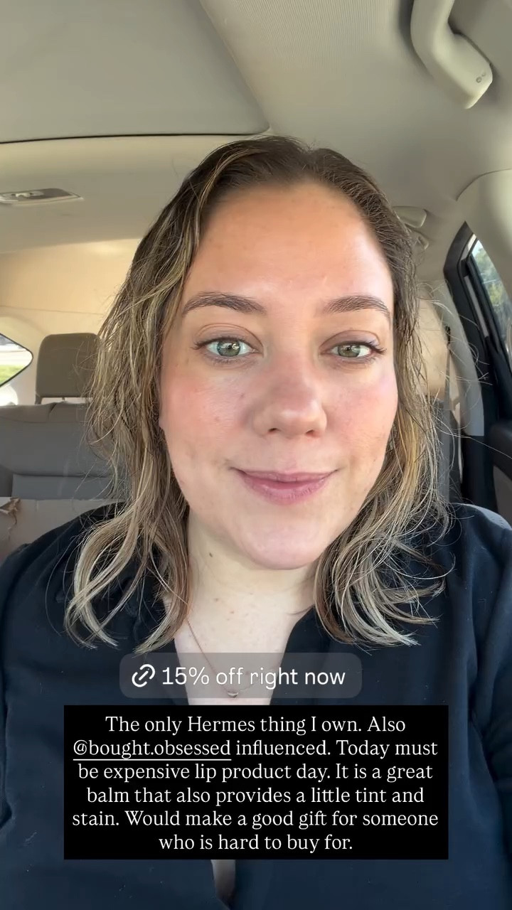 The only Hermes thing I own. Also @bought.obsessed influenced. Today must be expensive lip product day. It is a great balm that also provides a little tint and stain. Would make a good gift for someone who is hard to buy for.

#LTKBeauty #LTKSaleAlert #LTKgrwm