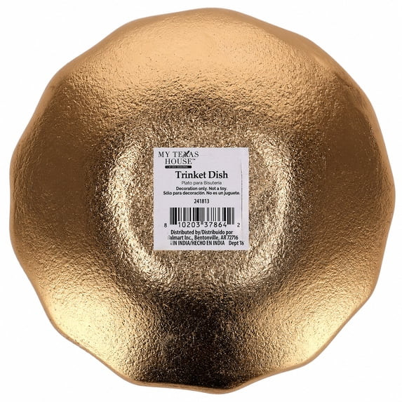 My Texas House Halloween Spiderweb Decorative Dish, Gold, 6" | Walmart (US)