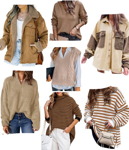 Amazon fall fashion! Fall outfits! Fall sweaters! Amazon sweaters! 