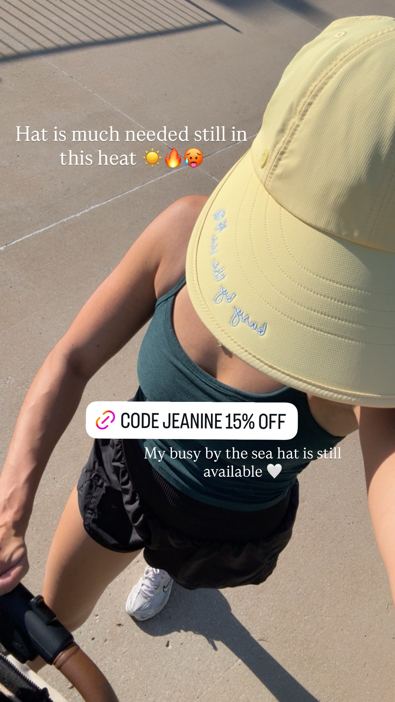 The his hat is still much needed in this heat! ☀️🔥🥵 my busy by the sea hat is still available 🤍

Code JEANINE for 15% off!

#LTKootd #LTKSeasonal #LTKmomlife