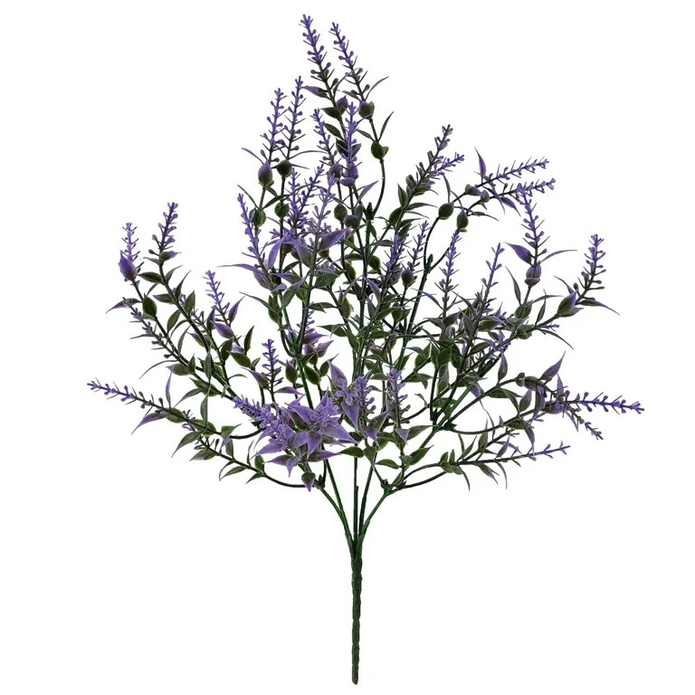 Mainstays Indoor Artificial Flower Lavender Pick, Purple Color, Assembled Height 13.5" | Walmart (US)