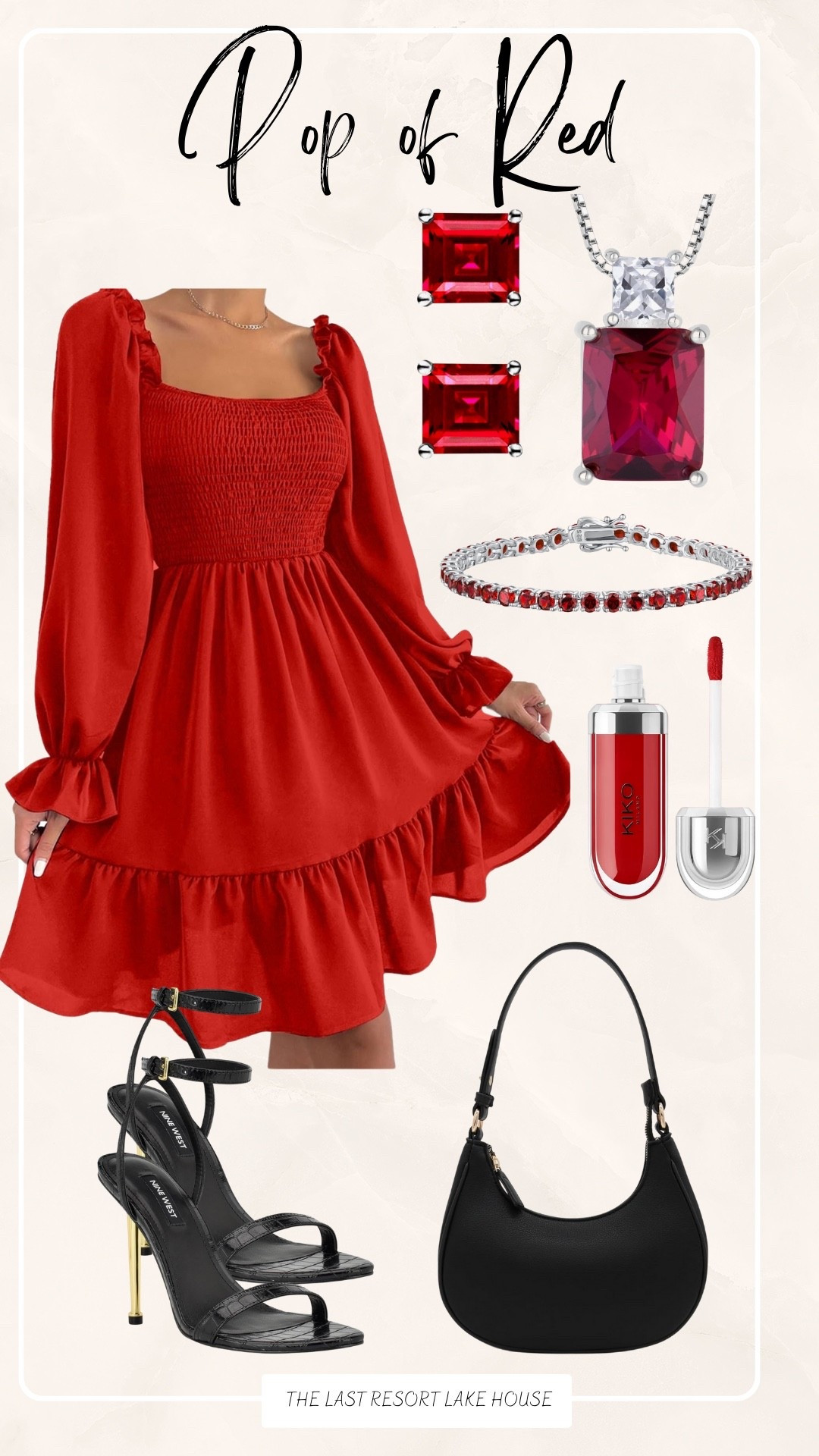 Red is having a moment ❤️
This whole look feels bold, feminine, and so easy to dress up or down. It’s perfect for Valentine’s — date night, dinner out, or anytime you want to feel a little extra put together. The dress is flattering, the heels are a statement, and that bag goes with everything.

#LTKootd #LTKFindsUnder50 #LTKmomlife