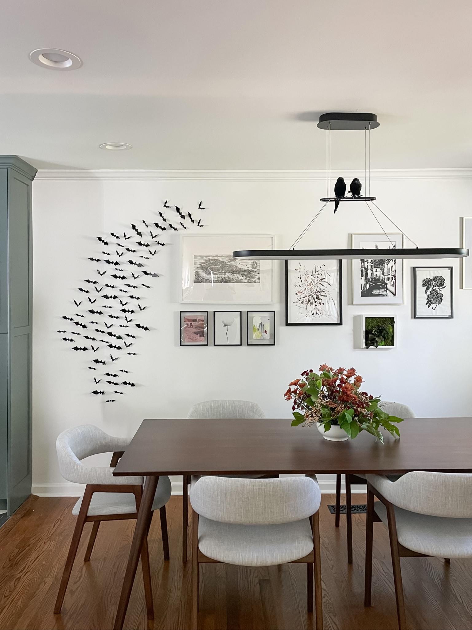 Easiest possible Halloween decor: sticky bats and some new crow friends (Edgar and Allen) 

#LTKSeasonal #LTKHalloween #LTKhome