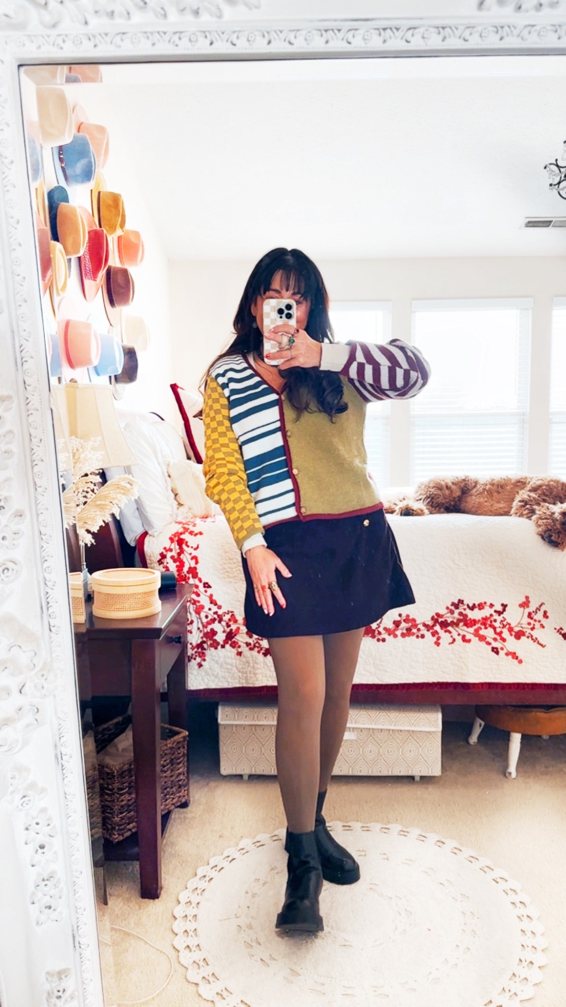 Winter outfit. Color block cardigan runs tts , skirt runs tts as well!

Winter outfit// corduroy skirt// patchwork cardigan// amazon fashion 

#LTKOver40 #LTKootd #LTKSeasonal
