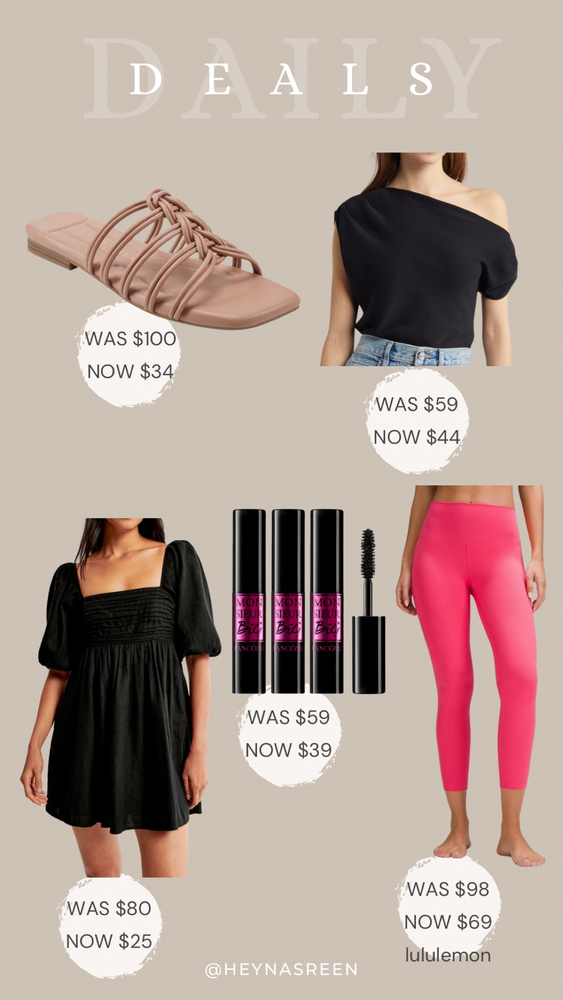 Daily deals on March Fisher sandals, Open Edit top, Abercrombie dress, Lancôme 3 pack mascara, lululemon align leggings 

#LTKSaleAlert