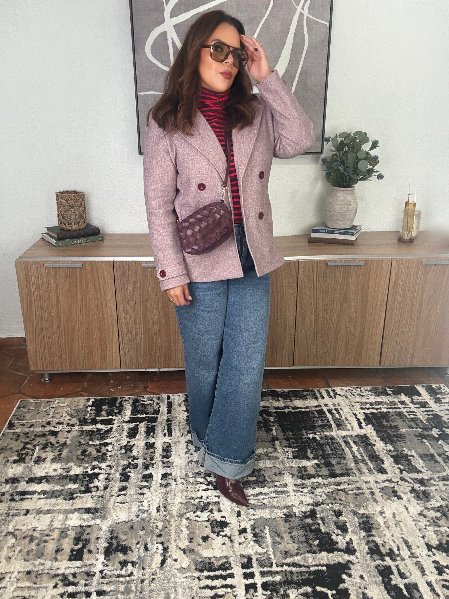  Burgundy is such a trending color this fall! This turtleneck is perfect for the crispier weather 
*was unable to link the exact coat but included several
options
Jeans Size 10
Turtleneck Size L
Shoes Size 9
#walmartpartner #midsize #fallfashion

#LTKStyleTip #LTKFindsUnder100 #LTKMidsize