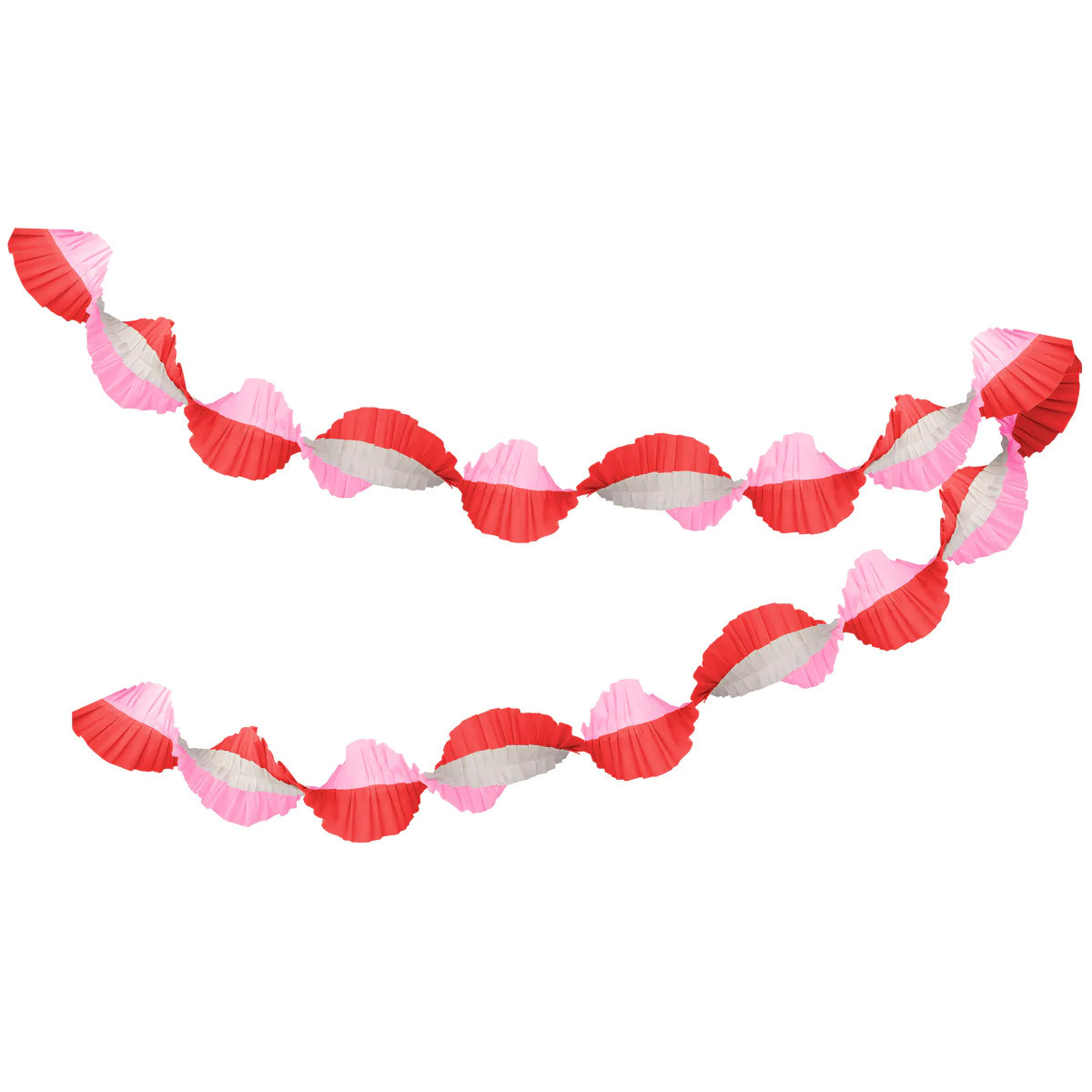 Pink & Red Stitched Streamer | Meri Meri