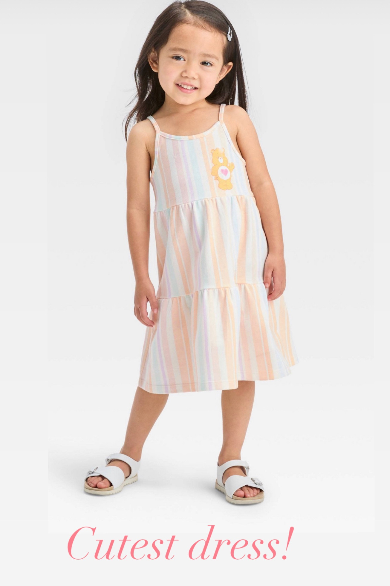 Cutest dress! Would be perfect to go with the care bear birthday board I made 💕 only $12!!! 

#LTKkids #LTKfamily #LTKsalealert