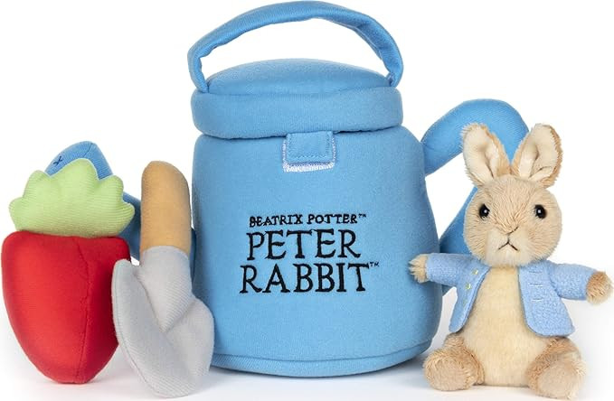 Gund Beatrix Potter Peter Rabbit Easter Basket Plush Playset, 5 Pieces, 6" | Amazon (US)