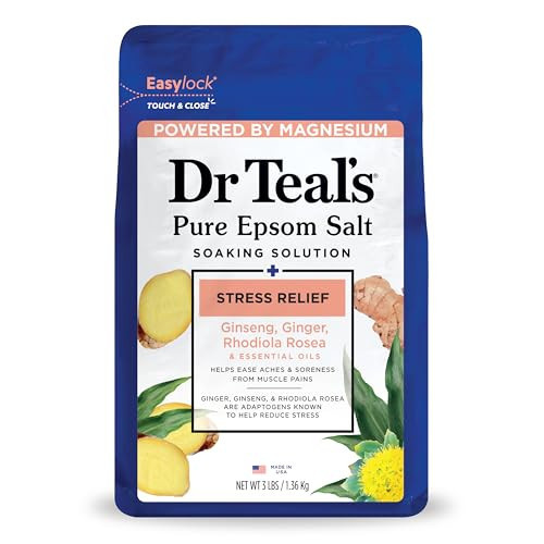 Dr Teal's Pure Epsom Salt, Stress Relief with Essential Oils, 3 lbs | Amazon (US)