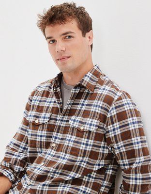 AE Super Soft Flannel Shirt | American Eagle Outfitters (US & CA)