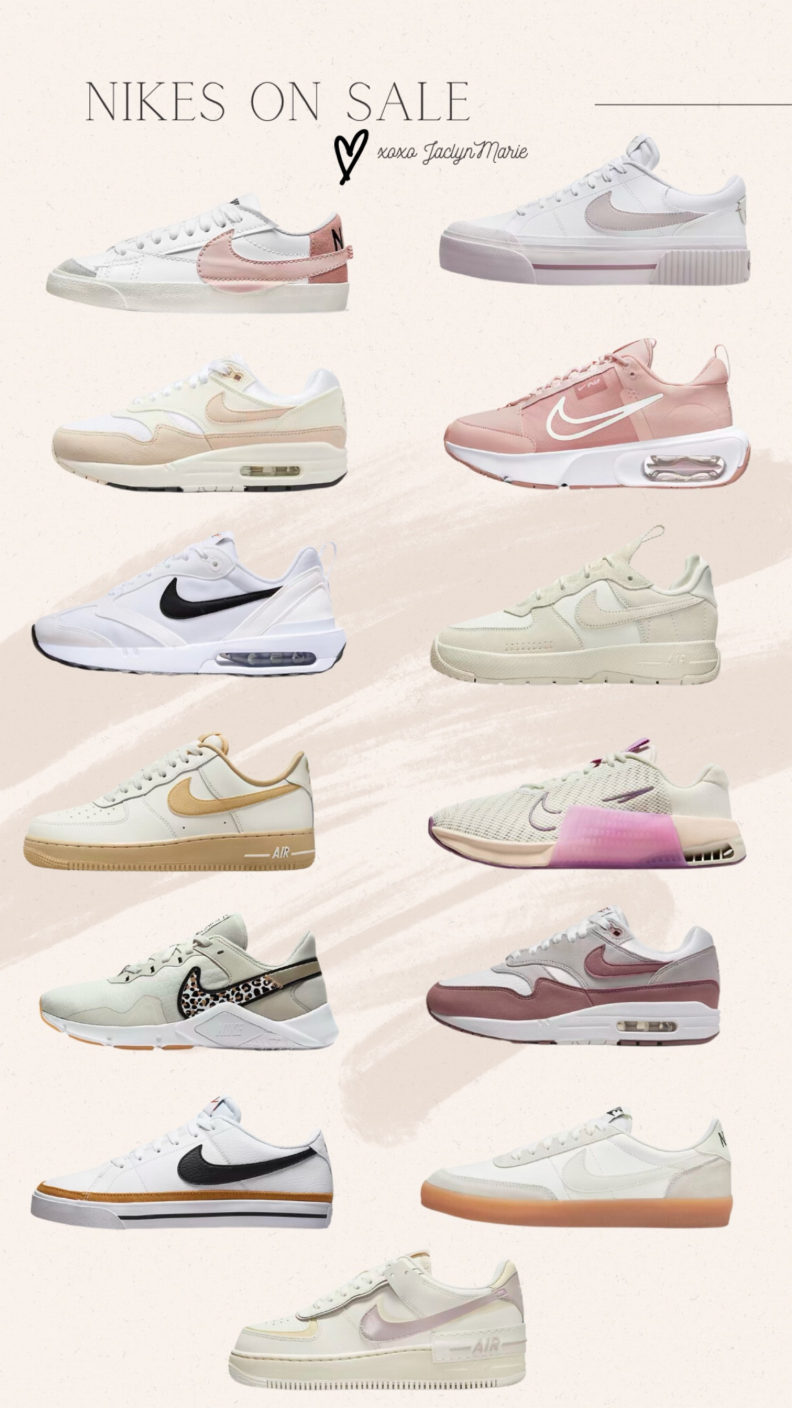 Nikes women’s week ; Nikes on sale ; Nike must haves ; fitness sneakers ; women fashion Nikes ; court legacy lift on sale ; neutral Nikes ; Nike Metcon ; Airmax 

#LTKshoecrush #LTKfindsunder100 #LTKSeasonal