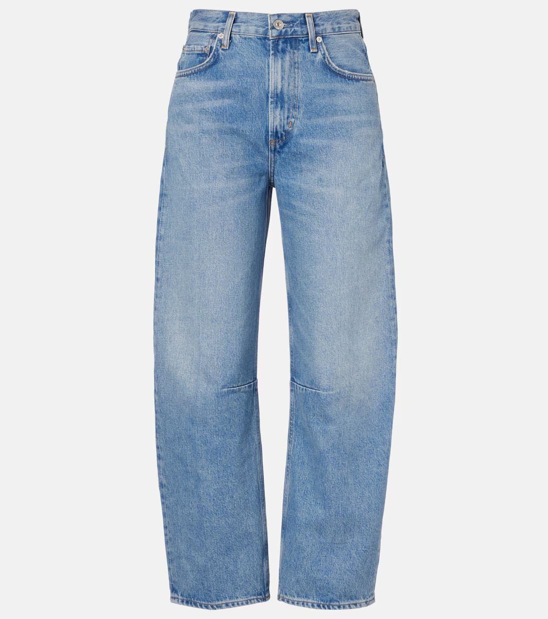 Miro high-rise cropped barrel-leg jeans | Mytheresa (UK)