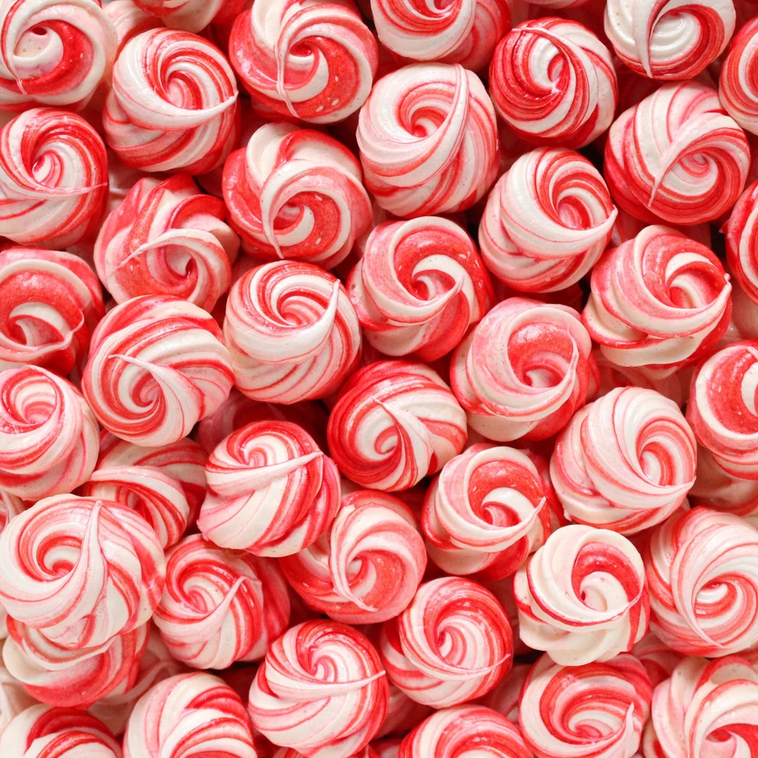 Peppermint Meringue Cookies - Small Batch - Packaged in Bulk - 1.5" Pieces - Etsy | Etsy (US)