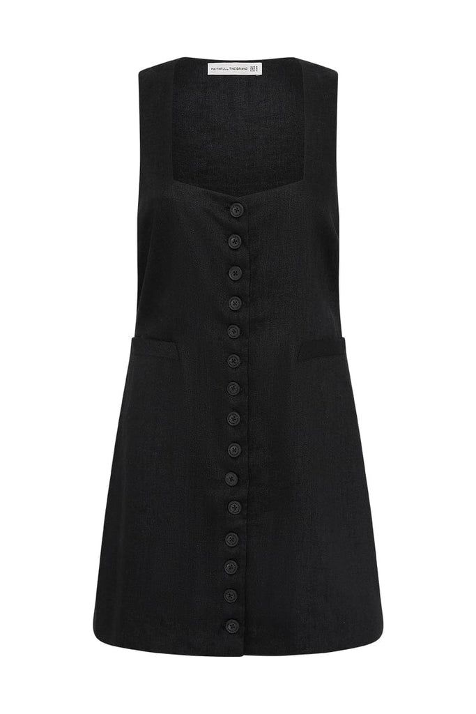 Marinia Mini Dress Black | Faithfull (AU)