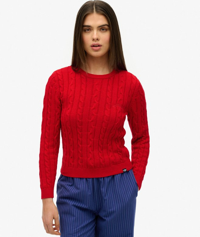 Essentials Slim Cable Jumper | Superdry (UK)