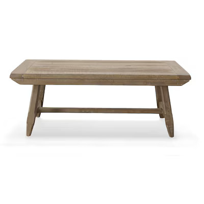 Steve Silver Driftwood Brown Asian Hardwood Wood Veneer Midcentury Coffee Table | Lowe's