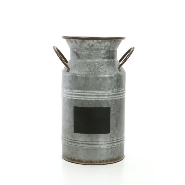 Hosley Decorative Elegant Expressions 15" Metal Milkcan Vase with Chalkboard, 1 Each | Walmart (US)