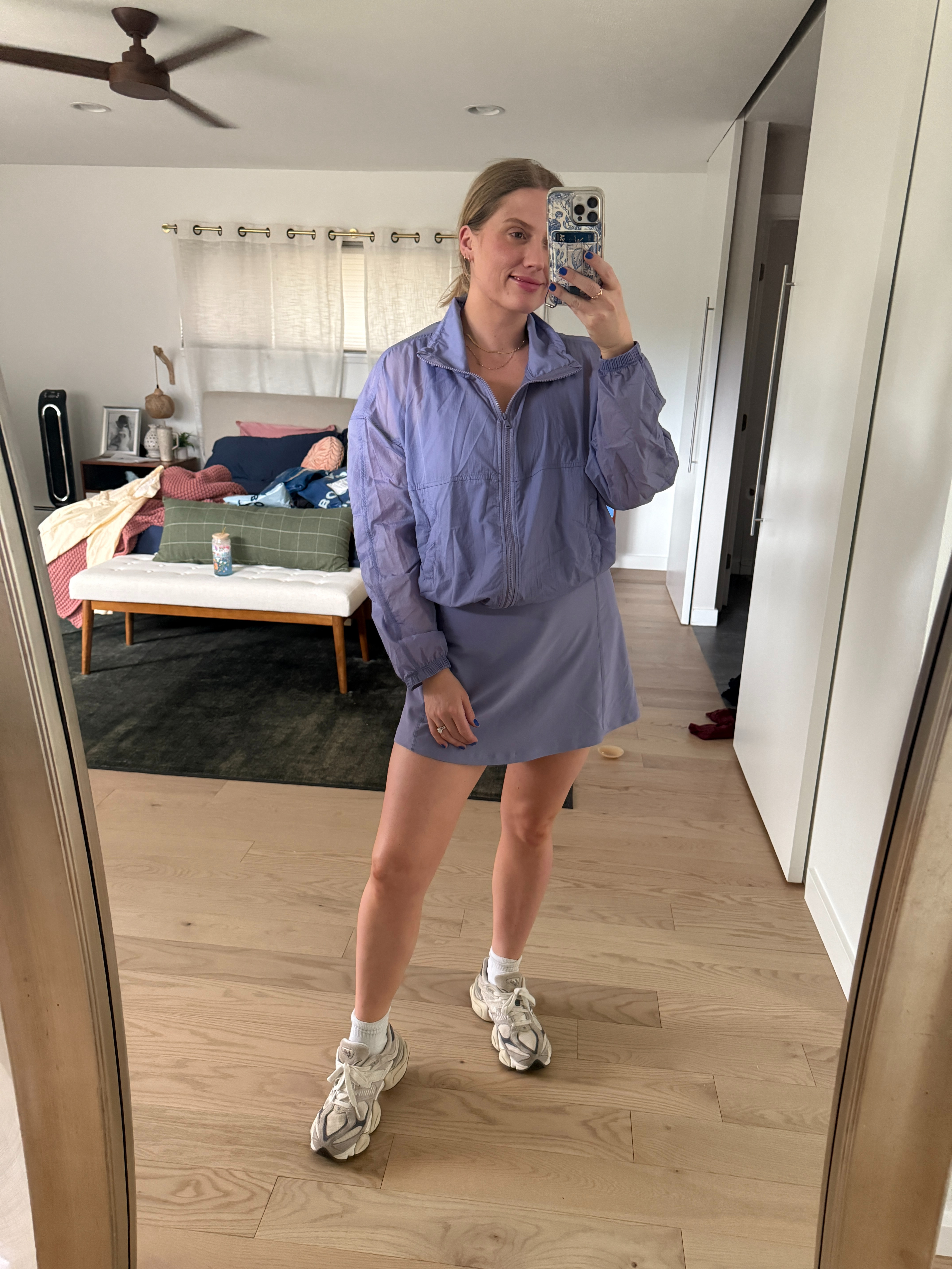 The jacket is sold out in purple (slightly heartbroken because the color is actually perfect) but still available in cream-ish color! 

 #LTKSaleAlert