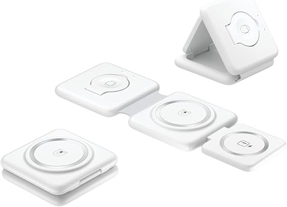 Fanci Poetry 3 in 1 Magnetic Foldable Wireless Charger,Folding Wireless Charging Station for Trav... | Amazon (US)