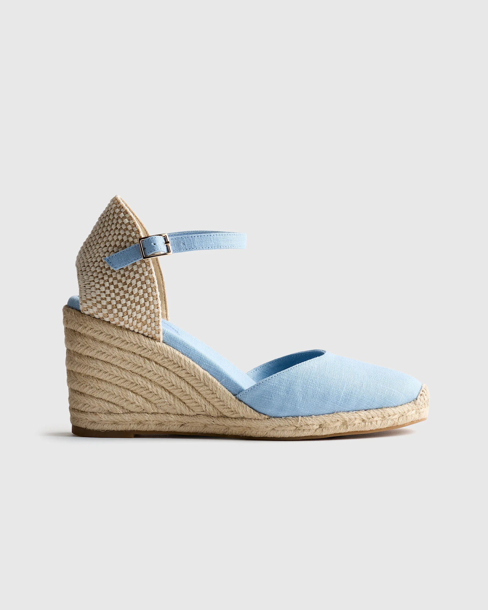 Quince | Women's Canvas Espadrille Wedge Sandal in Bone, Size 5 | Quince