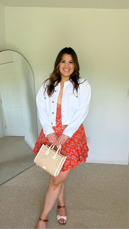 Midsize Summer Outfit featuring the cutest dress from Free People! Love it alone or layered under this white denim jacket that’s on sale currently. 

Dress - size XL 
Shoes - size 10
White denim jacket - size M 


#LTKFind #LTKstyletip #LTKcurves