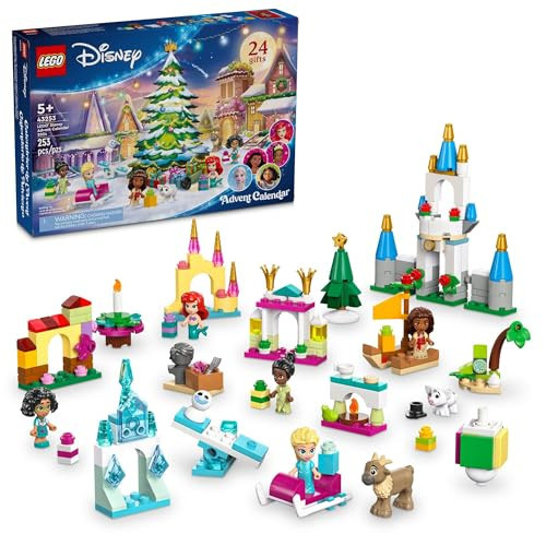 LEGO Disney Advent Calendar 2024 for Kids - Christmas Advent Calendar W/Mini Builds & 8 Minifigures, Ages 5+ - Disney Toys Gift Idea for Girls & Boys - 43253 | Amazon (US)
