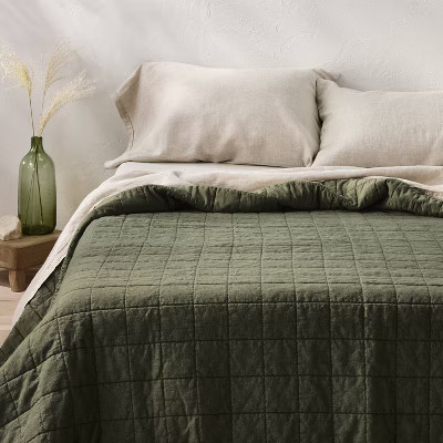 Heavyweight Linen Blend Quilt - Casaluna™ | Target