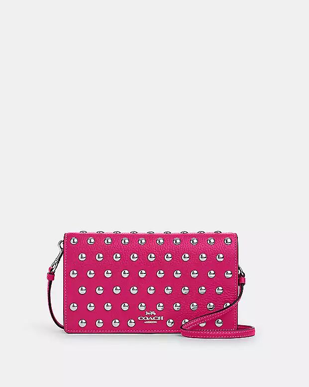 Anna Foldover Clutch Crossbody With Rivets | Coach Outlet