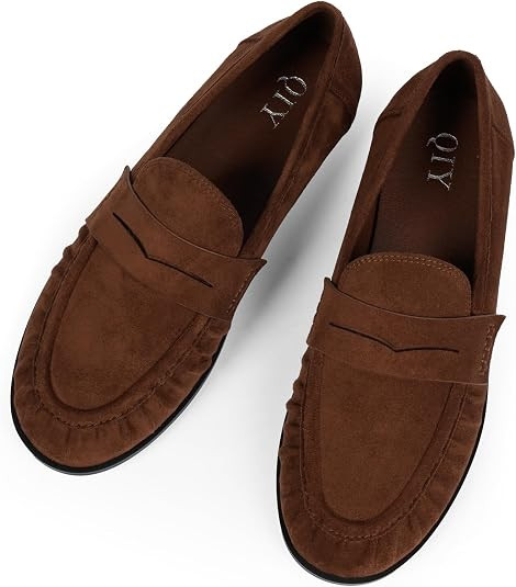 Penny Loafers for Women Flats Shoes Women Dressy Comfortable Moccasins Womens Slip on Loafers Sho... | Amazon (US)