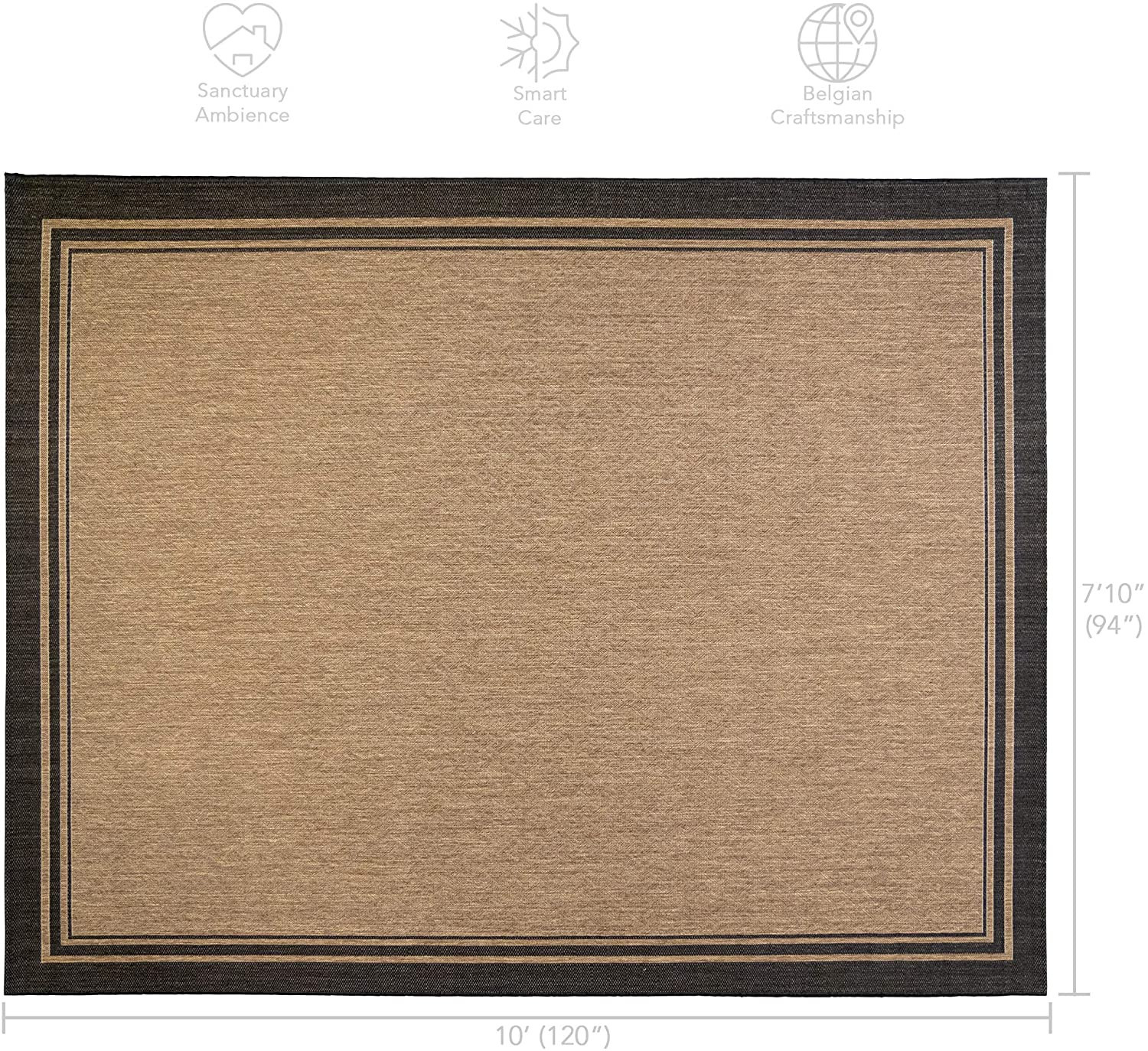 Gertmenian Indoor Outdoor Area Rug, Classic Flatweave, Washable, Stain & UV Resistant Carpet, Dec... | Amazon (US)