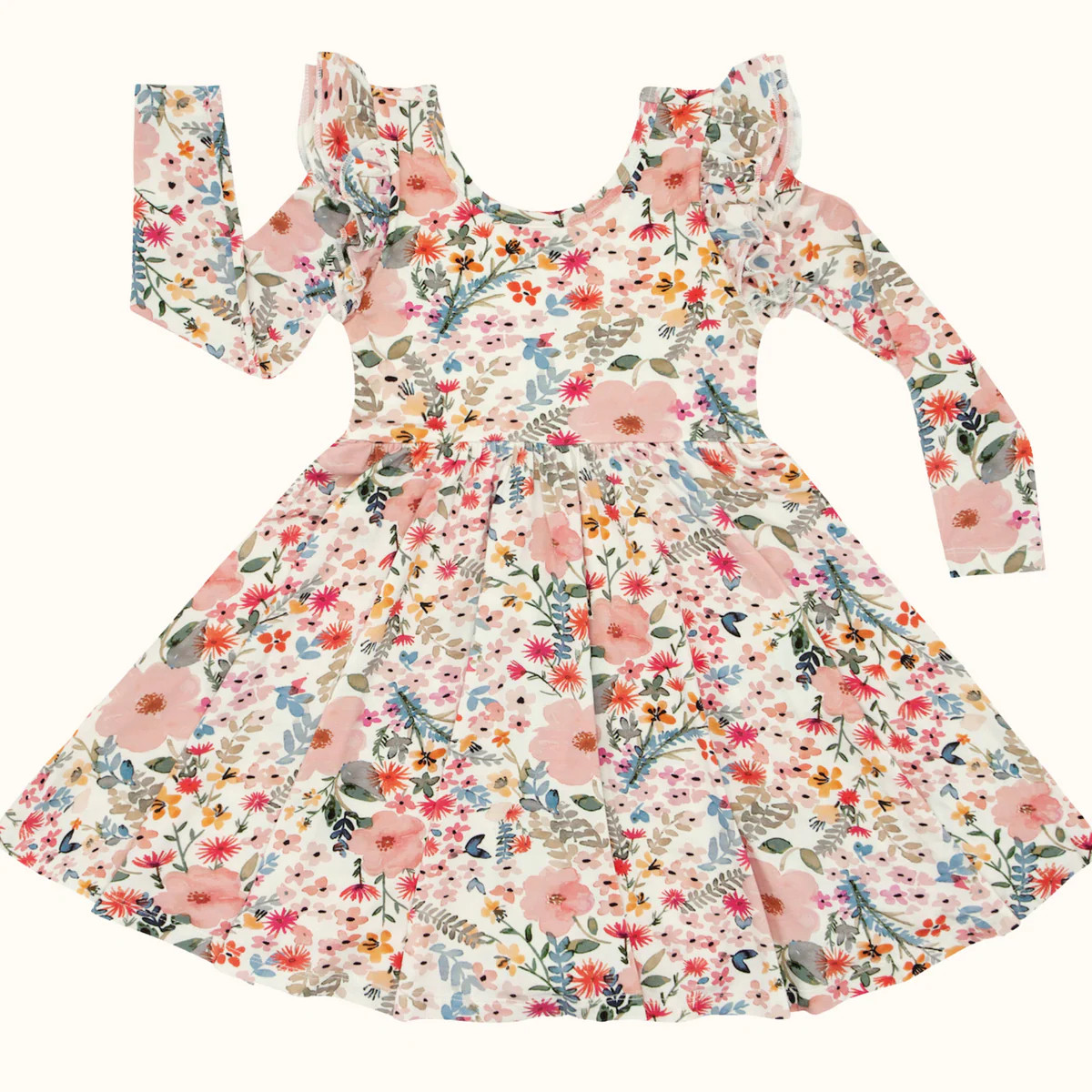 Mauve Meadow Flutter Twirl Dress | Little Sleepies