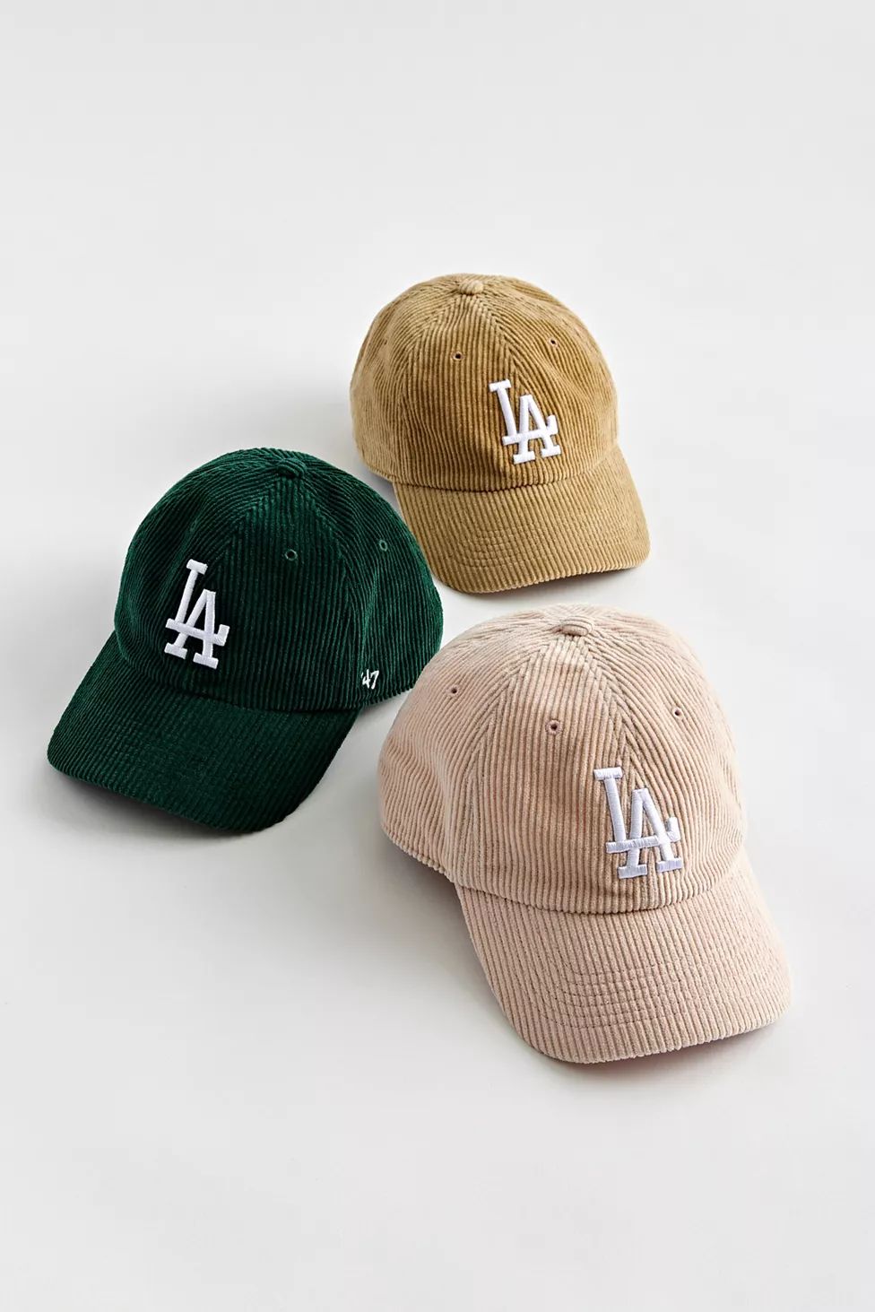 ’47 UO Exclusive MLB Los Angeles Dodgers Cord Cleanup Baseball Hat | Urban Outfitters (US and RoW)