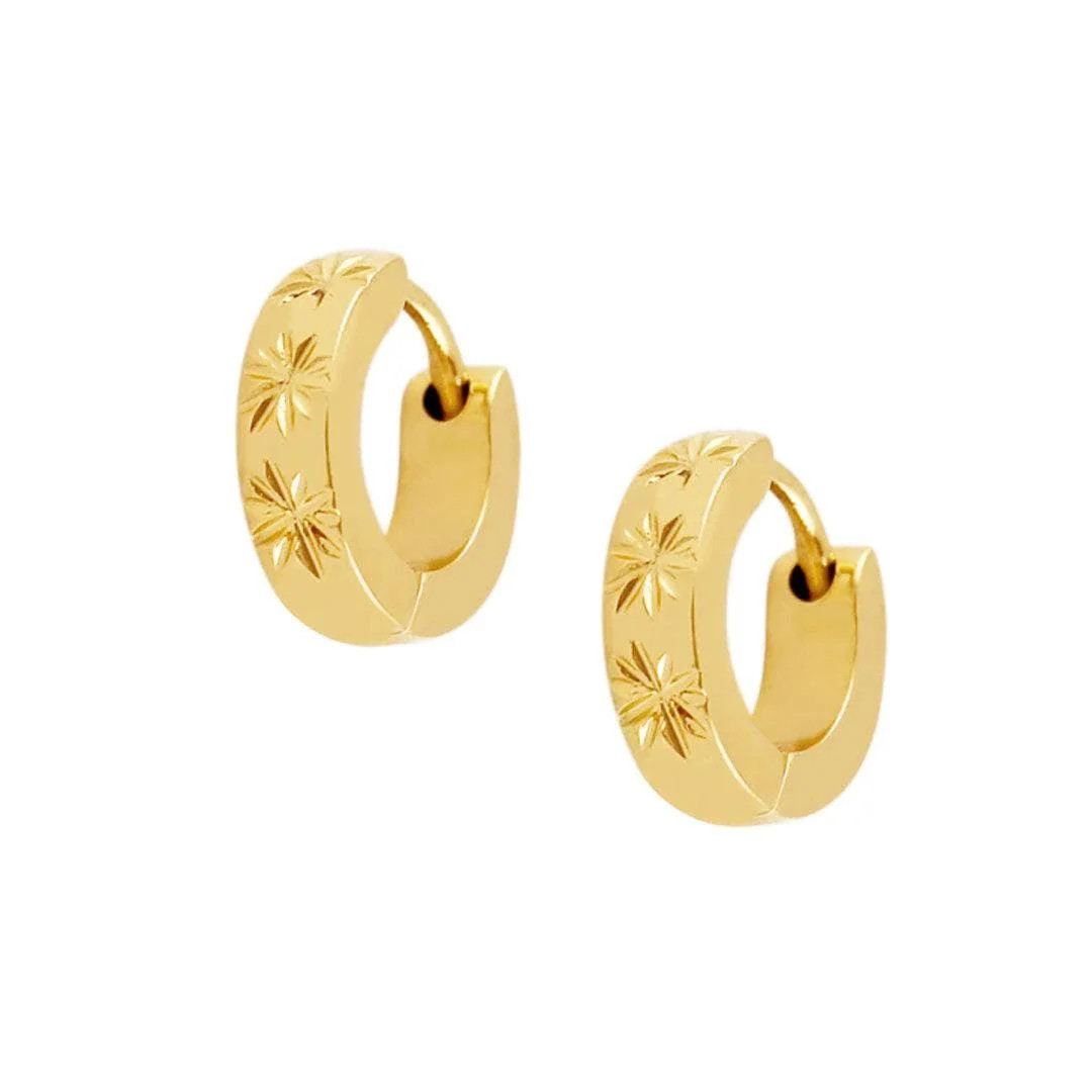 Jagger Huggie Hoop Earrings | Bohomoon UK