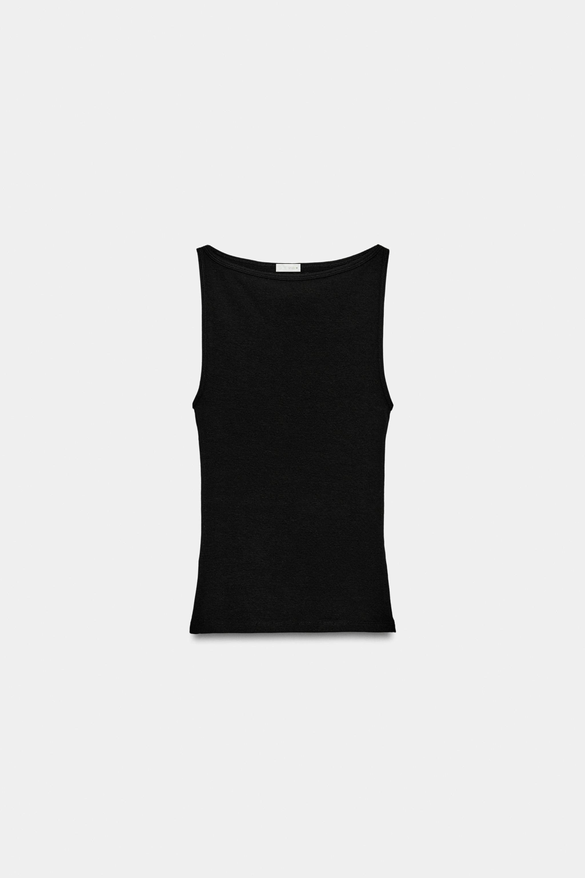MINIMALIST SLEEVELESS TOP | Zara US