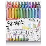 Sharpie S-Note Creative Markers, Highlighters, Assorted Colors, Chisel Tip, 36 Count | Amazon (US)