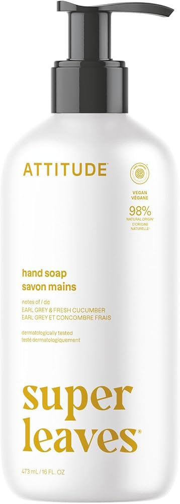 ATTITUDE Liquid Hand Soap, EWG Verified, Plant and Mineral-Based, Vegan Personal Care Products, E... | Amazon (US)