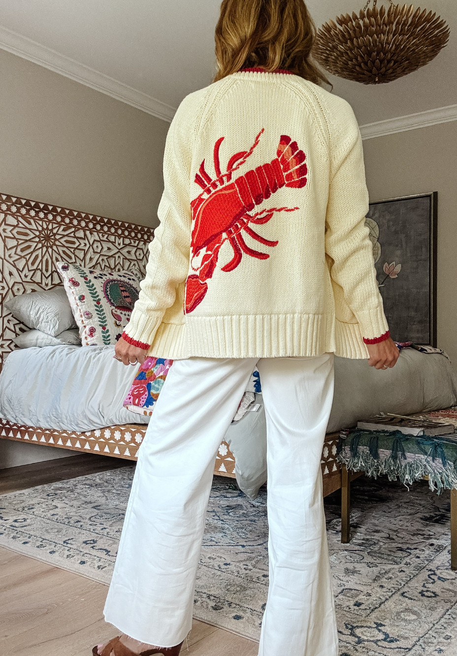 Business in the front, lobster party in the back 🦞❤️ This sweater is basically a summer vacation in clothing form. Paired it with crisp white denim for that effortless coastal vibe. 

 #LTKootd #LTKmomlife #LTKSeasonal