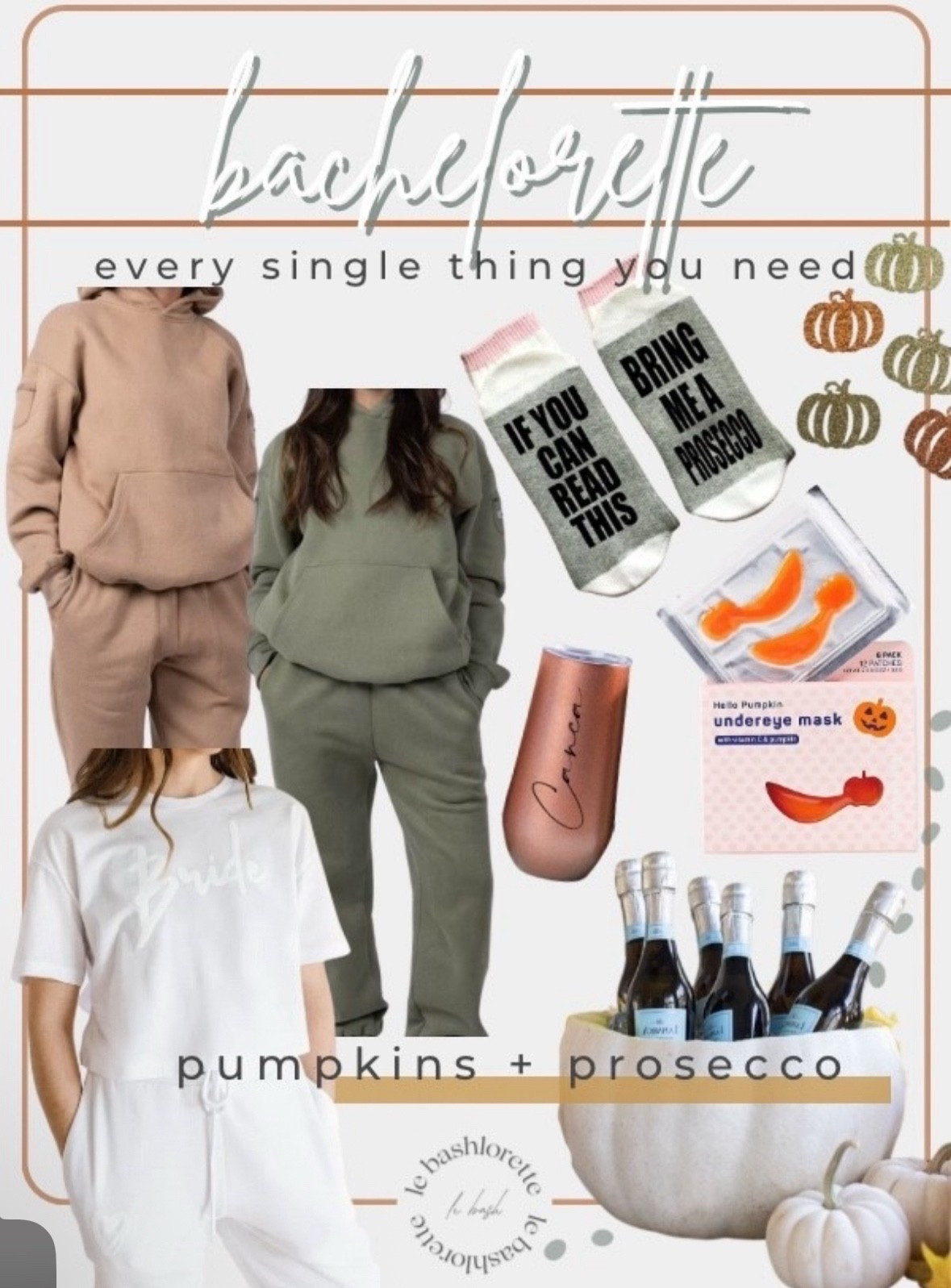 Bachelorette Party: Pumpkins and Prosecco Theme
🎃🤎🥂✨🫒🍁

#lebash
#leBASHlorette
#pumpkinpatch
#hayrideoutfit
#bacheloretteparty


Follow my LTK @le_BASHlorette on the @shop.LTK app to view this post and get my exclusive app-only content!

#liketkit #LTKWedding #LTKParties #LTKSeasonal
@shop.ltk
https://liketk.it/5lYvB