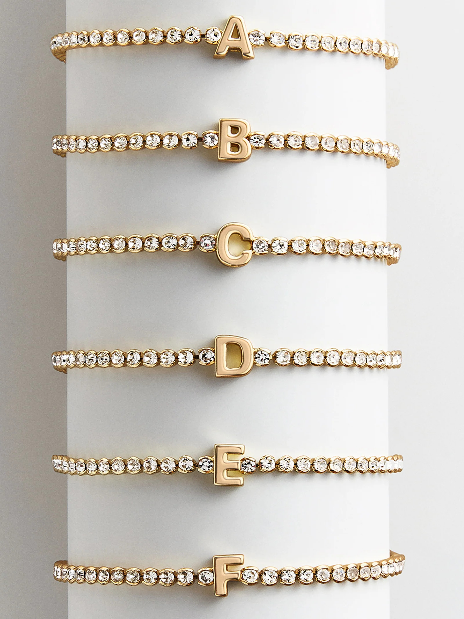 Block Letter Tennis Bracelet - Initial Tennis Bracelet | BaubleBar