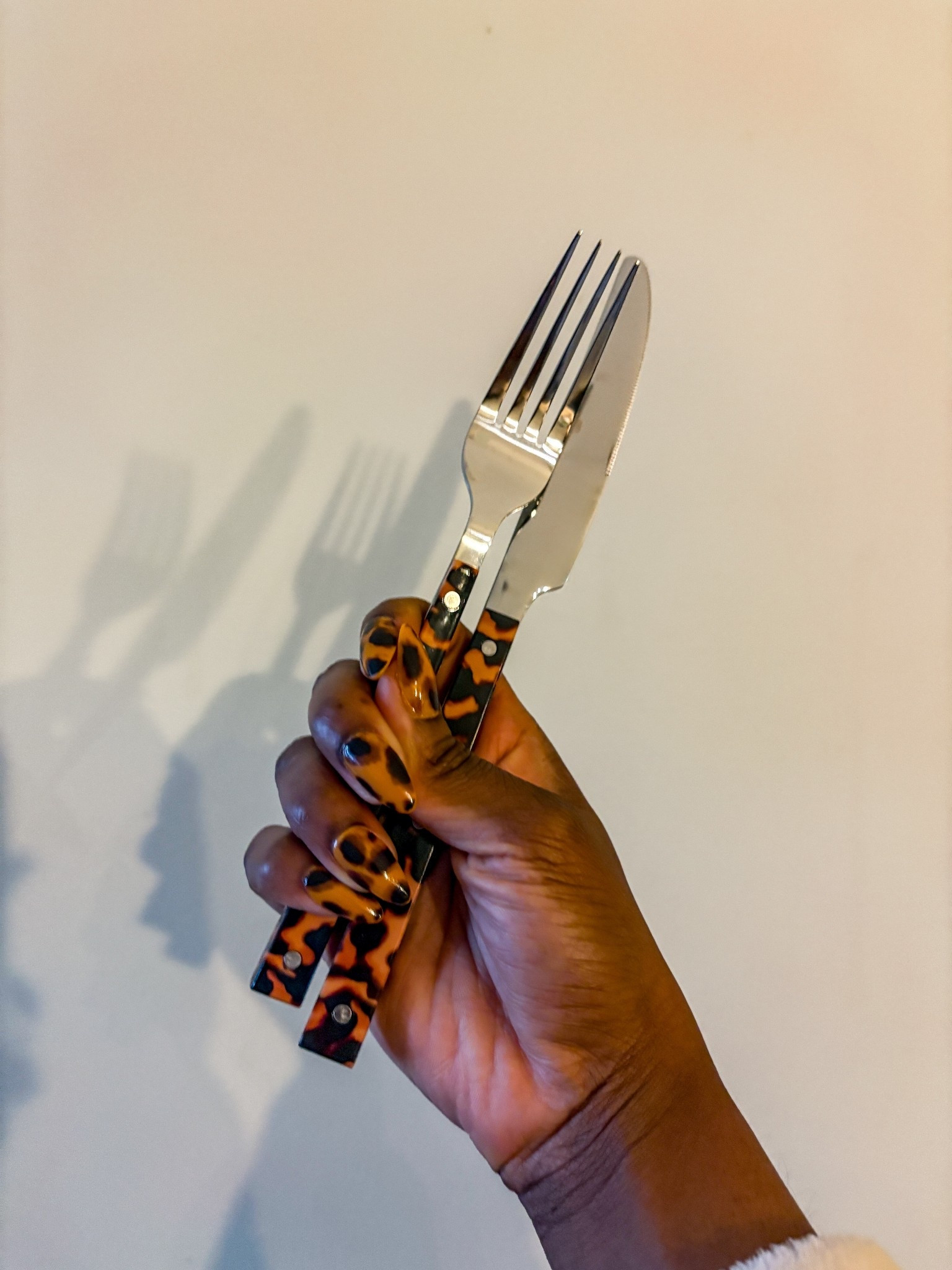 My nails matched matched my silverware. 🍂🐯